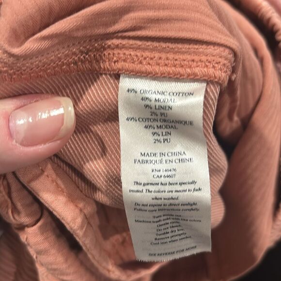 Faherty Essential Pant Faded Rose Pink Pants Women's Size Medium - Picture 6 of 6